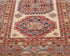 12 Feet Beige Kazak Afghan Hand Knotted Wool Runner Rug